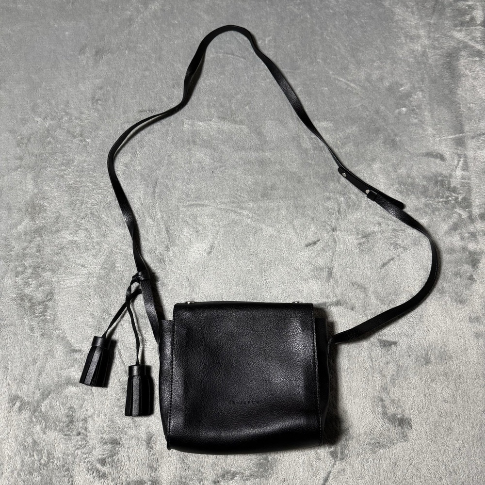 Le Junev Womens Leather Mini Bag W Tassles Charm City Designer‎ Made in Korea